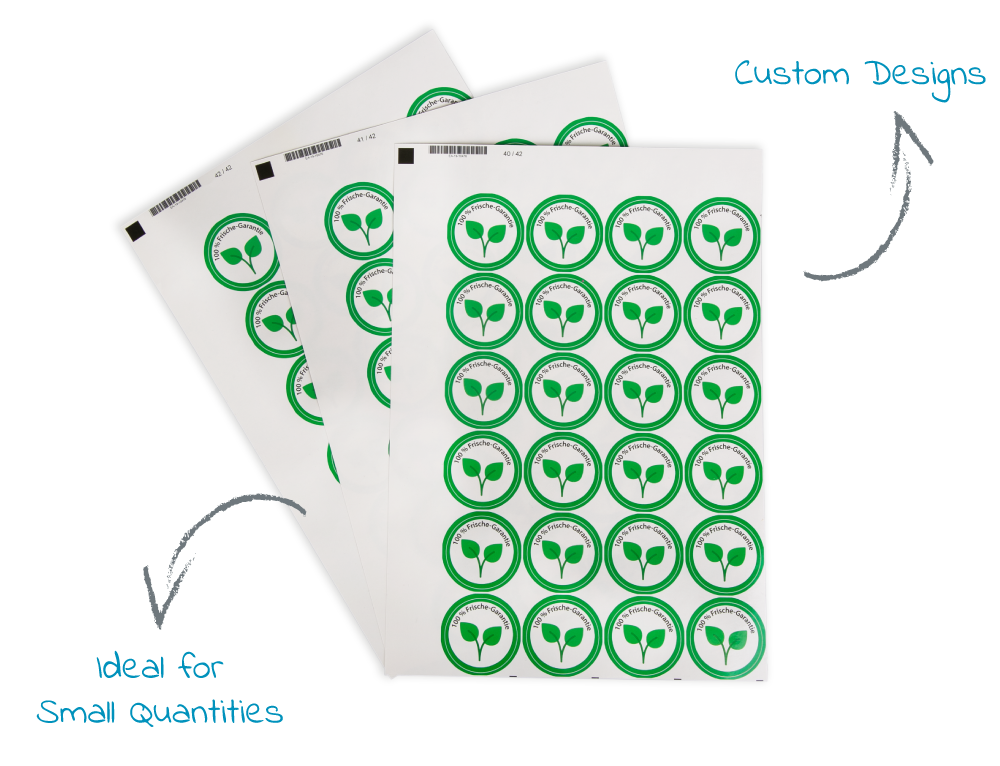 Sheet Labels Custom Labels In Small Quantities Label co uk