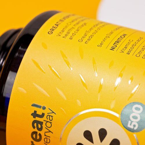 Label-with-digital-spot-varnish-yellow