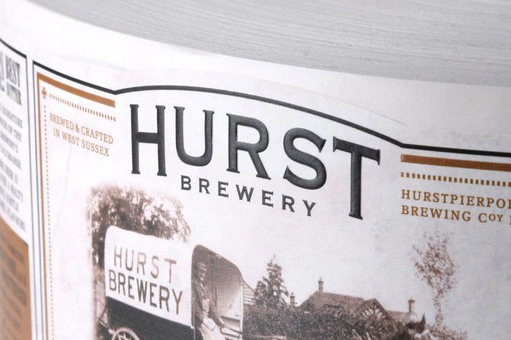 Hurst Brewery Rollenetikett