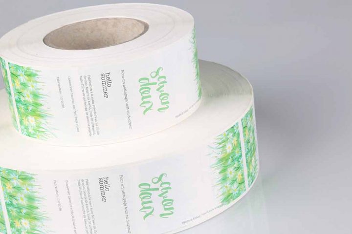 Chemical labels on rolls