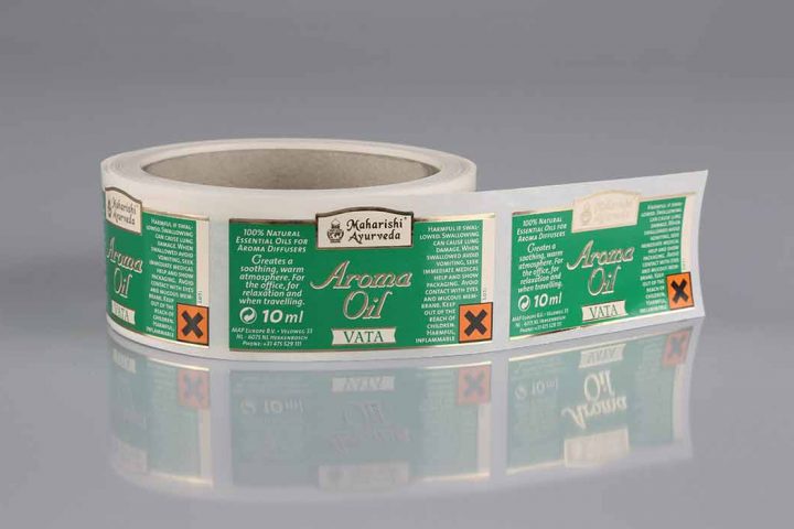 roll labels with hot foil stamping